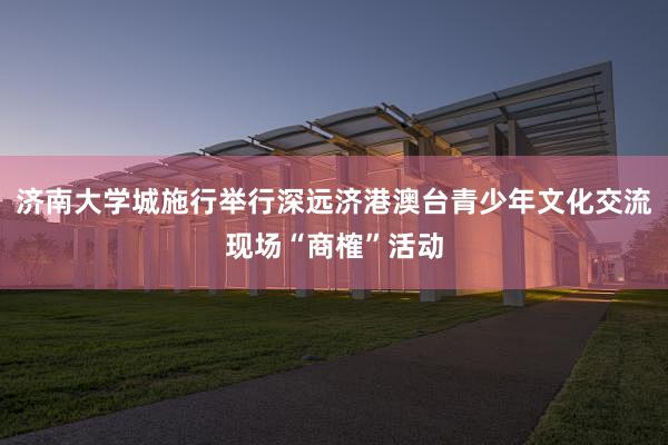 济南大学城施行举行深远济港澳台青少年文化交流现场“商榷”活动