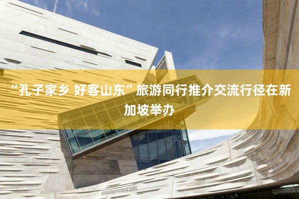 “孔子家乡 好客山东”旅游同行推介交流行径在新加坡举办